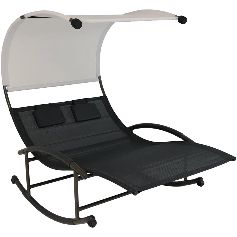 Chatteris Outdoor Powder Coated Steel Chaise Lounge
