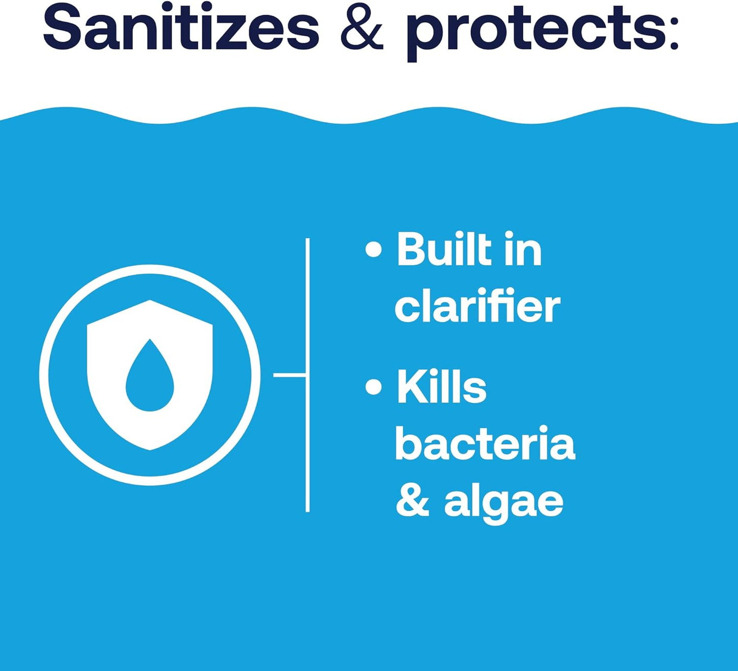 42049 Pool Care 1" Chlorine Tabs, Swimming Pool Sanitizer with Added Clarifier - Eliminates Bacteria & Algae, Makes Water Clean & Crystal Clear, Sanitizes & Protects - Slow Dissolving, 1.5 Lbs