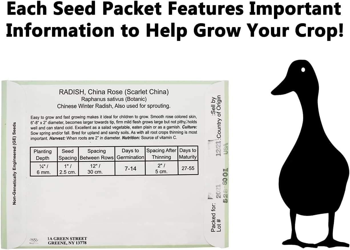 Set of 43 Assorted Vegetable & Herb Seed Packets - over 10,000 Seeds! - Includes Mylar Storage Bag - Deluxe Garden Heirloom Seeds - 100% Non-Gmo
