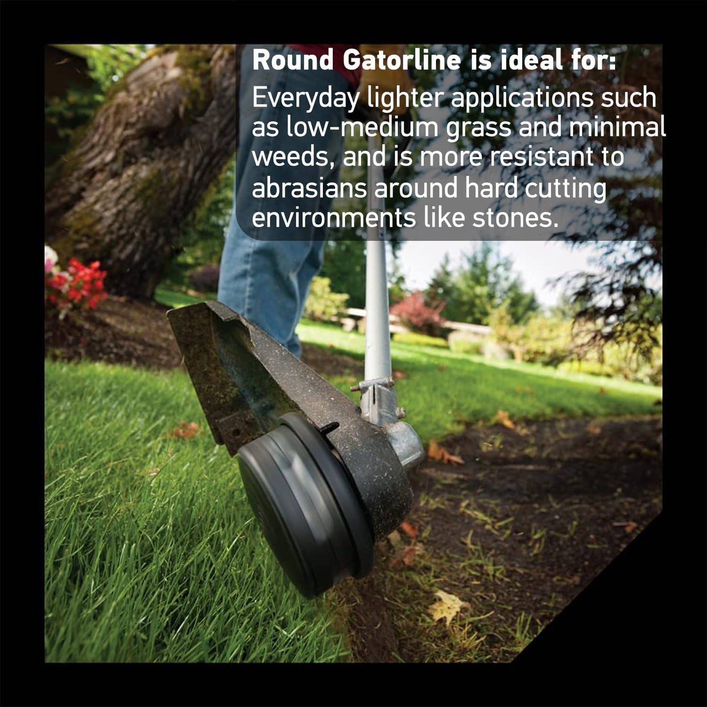 22-495 Magnum Gatorline Square Trimmer Line .095-Inch by 226-Foot Weed Wacker String,Gray