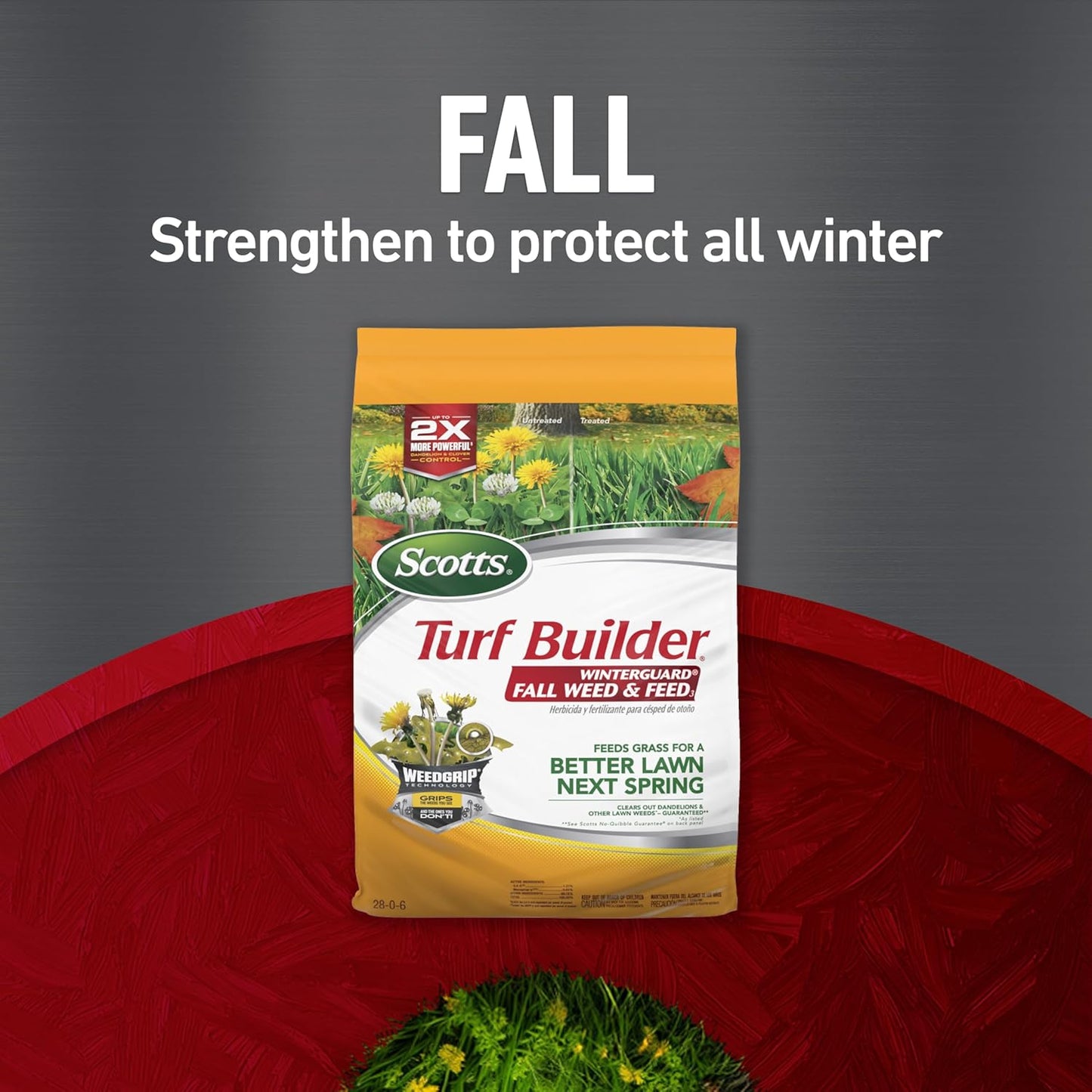 Turf Builder Bundle for Small, Northern Lawns and a Turf Builder Edgeguard Mini Broadcast Spreader for Seamless Application