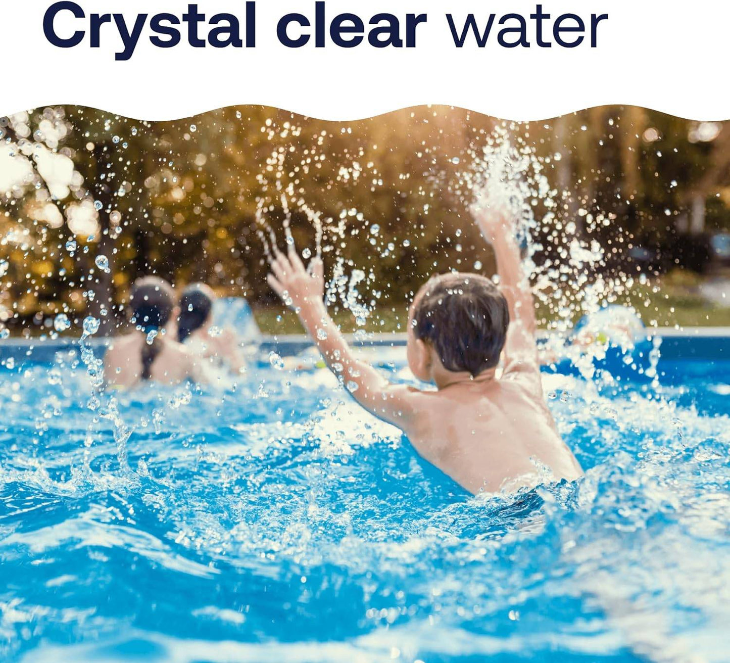 42049 Pool Care 1" Chlorine Tabs, Swimming Pool Sanitizer with Added Clarifier - Eliminates Bacteria & Algae, Makes Water Clean & Crystal Clear, Sanitizes & Protects - Slow Dissolving, 1.5 Lbs