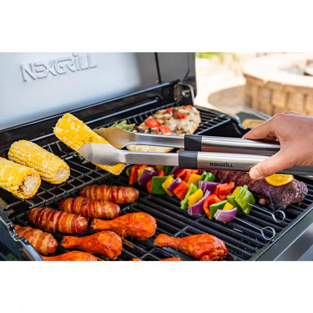 Grill Tool Set with Stainless Steel Handles (8 Piece)