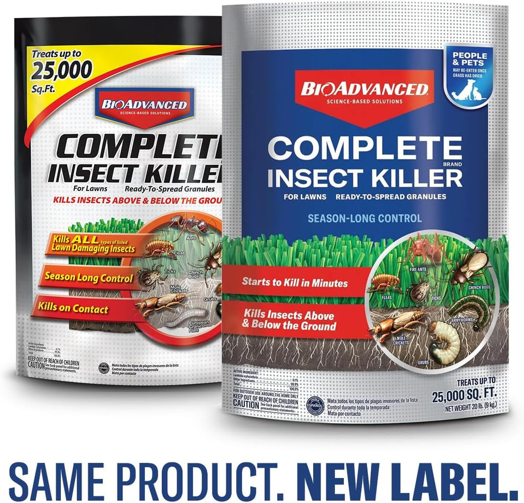 Complete Brand Insect Killer for Lawns, Granules, 20 LB