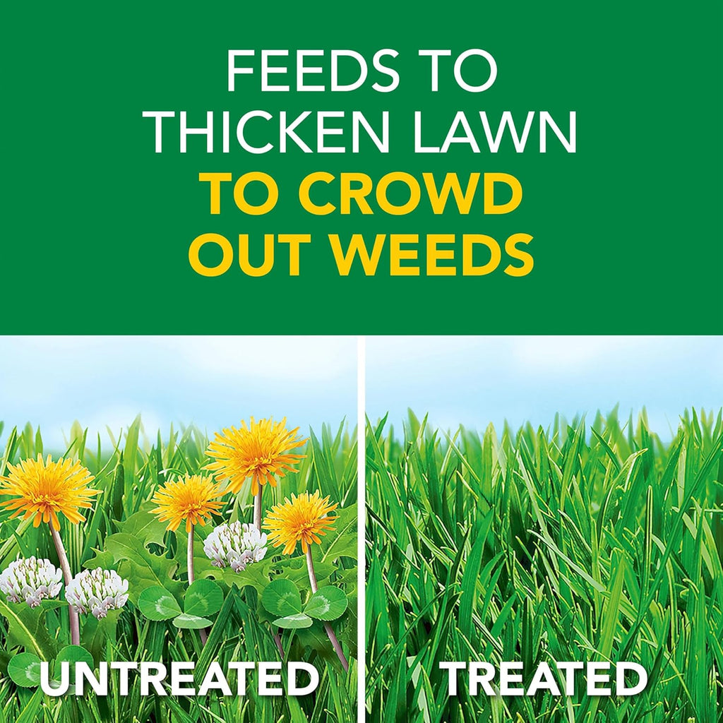 Turf Builder Weed & Feed3, Weed Killer plus Lawn Fertilizer, Controls Dandelion and Clover, 5,000 Sq. Ft., 14.29 Lbs.