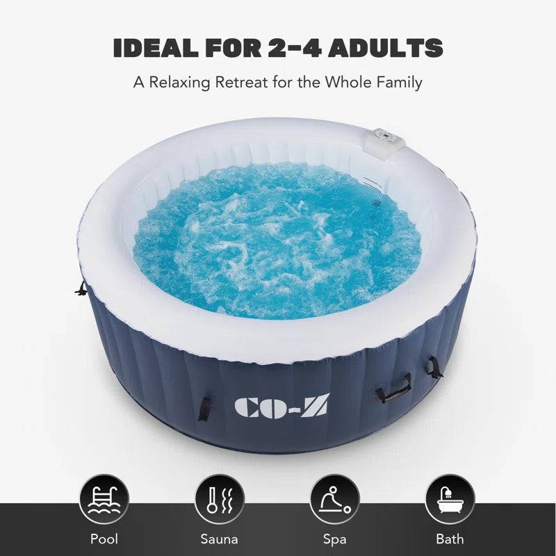 2-4 - Person 120 - Jet Vinyl Inflatable Hot Tub