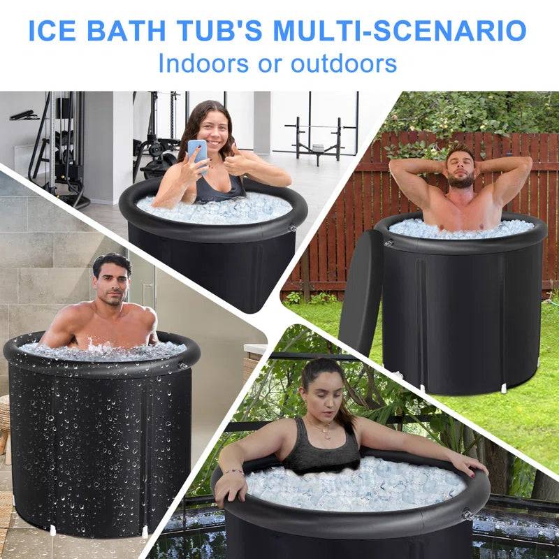 Outdoor and Indoor Ice Bath Tub with Storage Bag