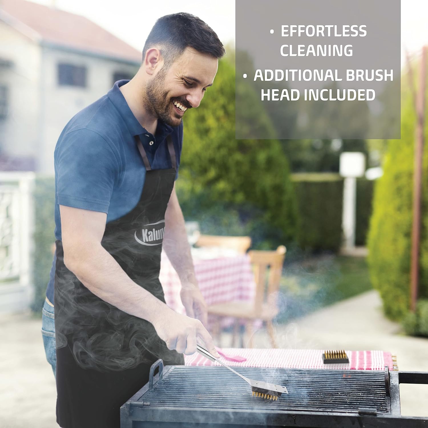 Grilling Accessories, Dad Gifts for Fathers Day Grilling Gifts, Heavy Duty Stainless Steel BBQ Grill Tools Set for Outdoor Grill with Aluminum Case and Apron, Dad Birthday Gifts for Men Husband