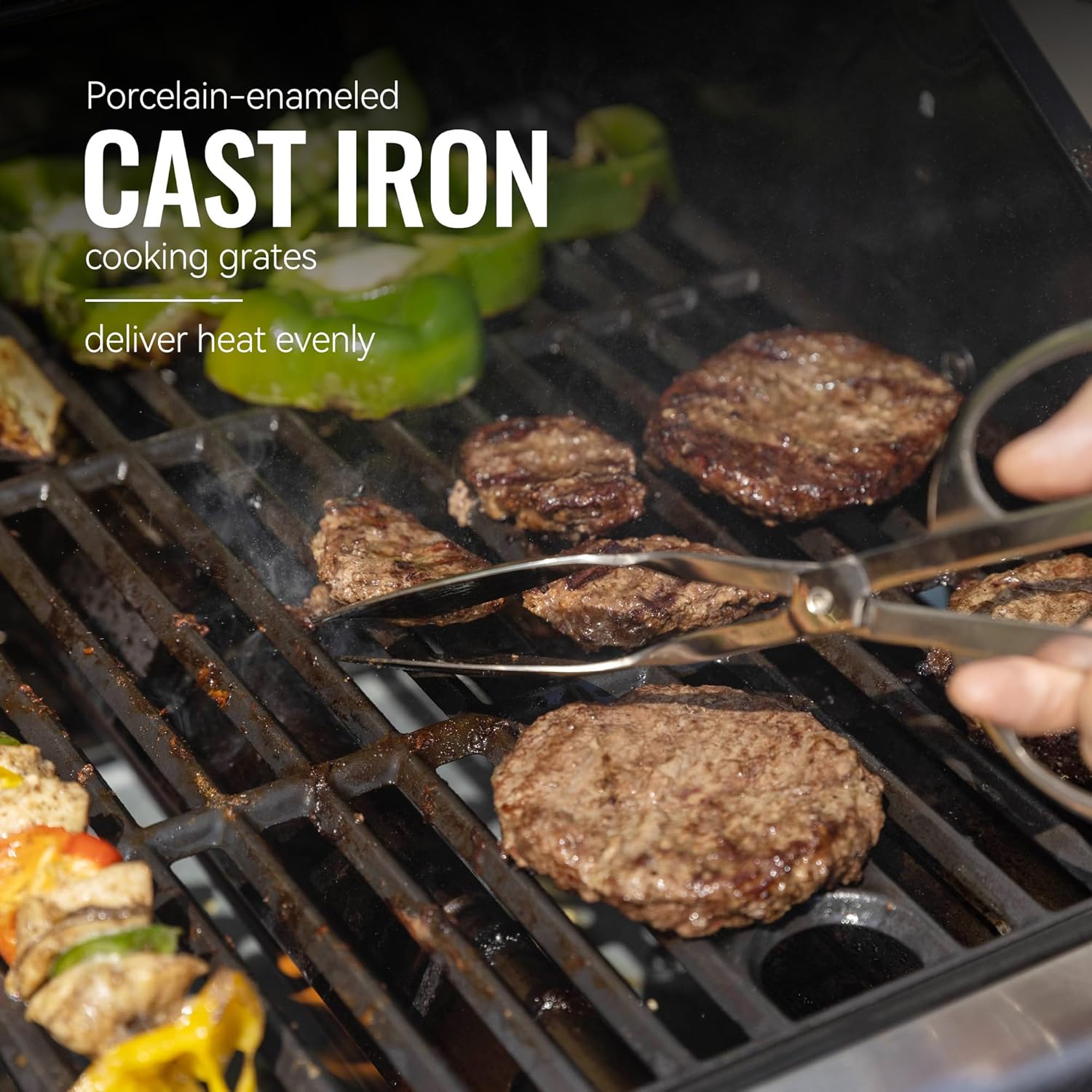 5-Burner Stainless Steel Propane Gas Grill with Sear and Side Burner, 632 Sq. 