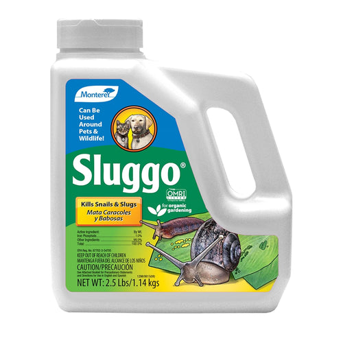 - Sluggo - Snail & Slug Killer - OMRI Listed for Organic Gardening - Bundled with Shaker Cap - Wildlife and Pet Friendly Attributes - 2.4 Lb