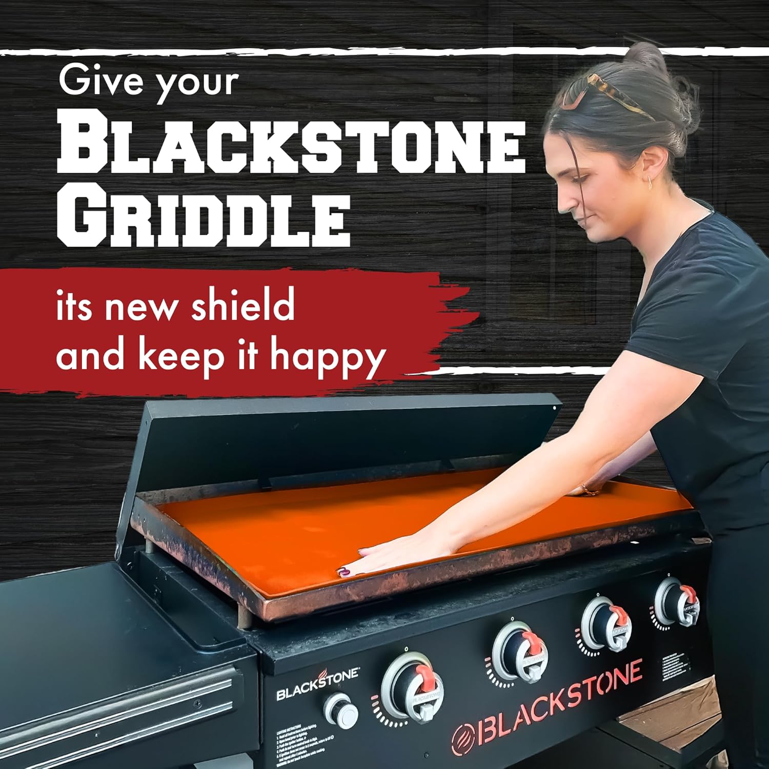 36" Silicone Griddle Cover Mat for Blackstone Griddle 36 Inch –Hermetic Protection from Rust & Debris All Year, Fits All Blackstone 36 Inch Models -Heavy Duty Food Grade Silicone