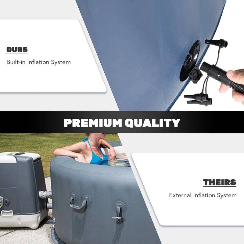 2-4 - Person 120 - Jet Vinyl Inflatable Hot Tub