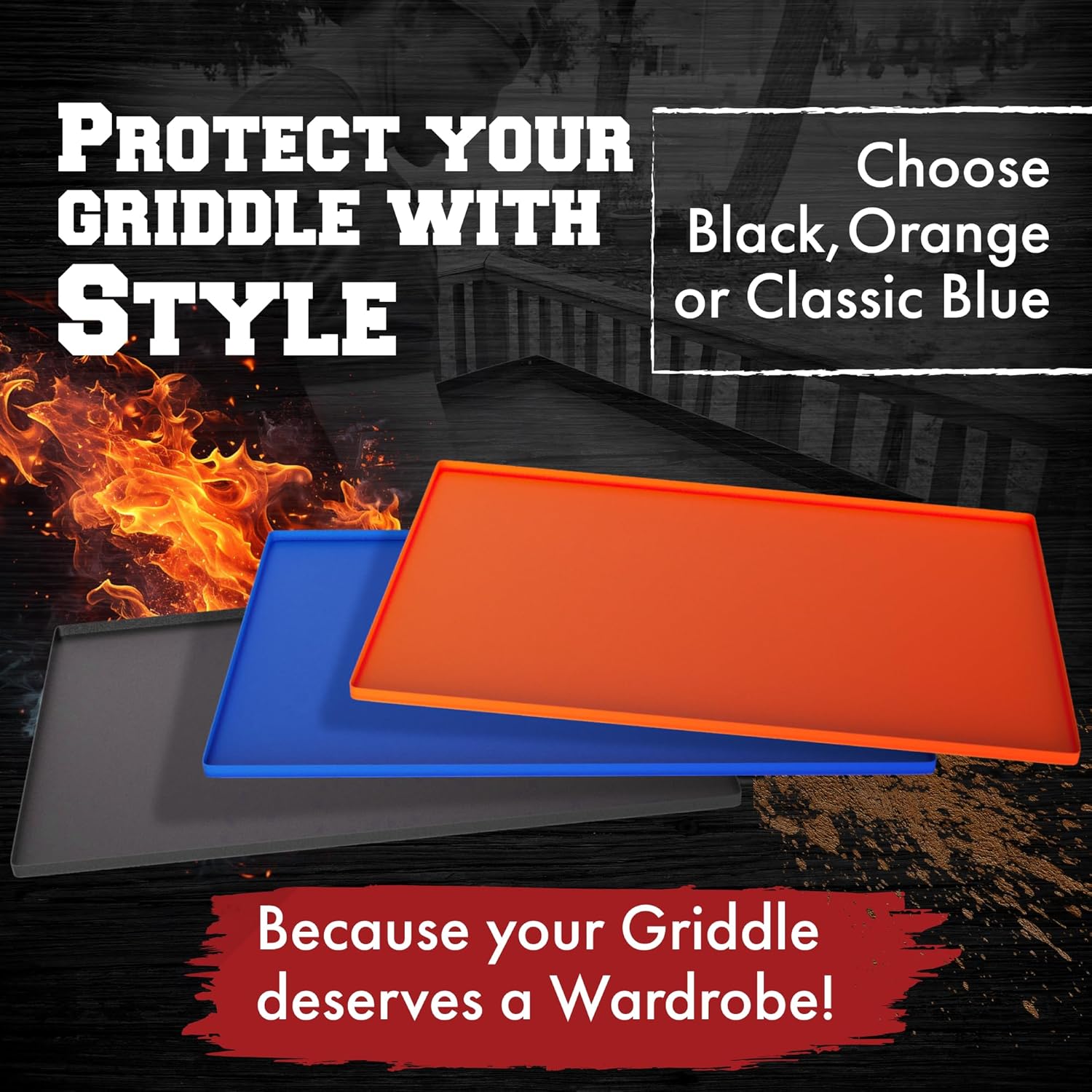 36" Silicone Griddle Cover Mat for Blackstone Griddle 36 Inch –Hermetic Protection from Rust & Debris All Year, Fits All Blackstone 36 Inch Models -Heavy Duty Food Grade Silicone