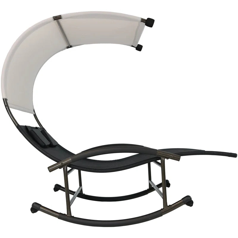 Chatteris Outdoor Powder Coated Steel Chaise Lounge